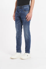 Jeans Simon Dark Blue con spruzzature