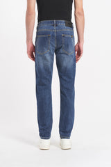 Jeans Simon Dark Blue con spruzzature